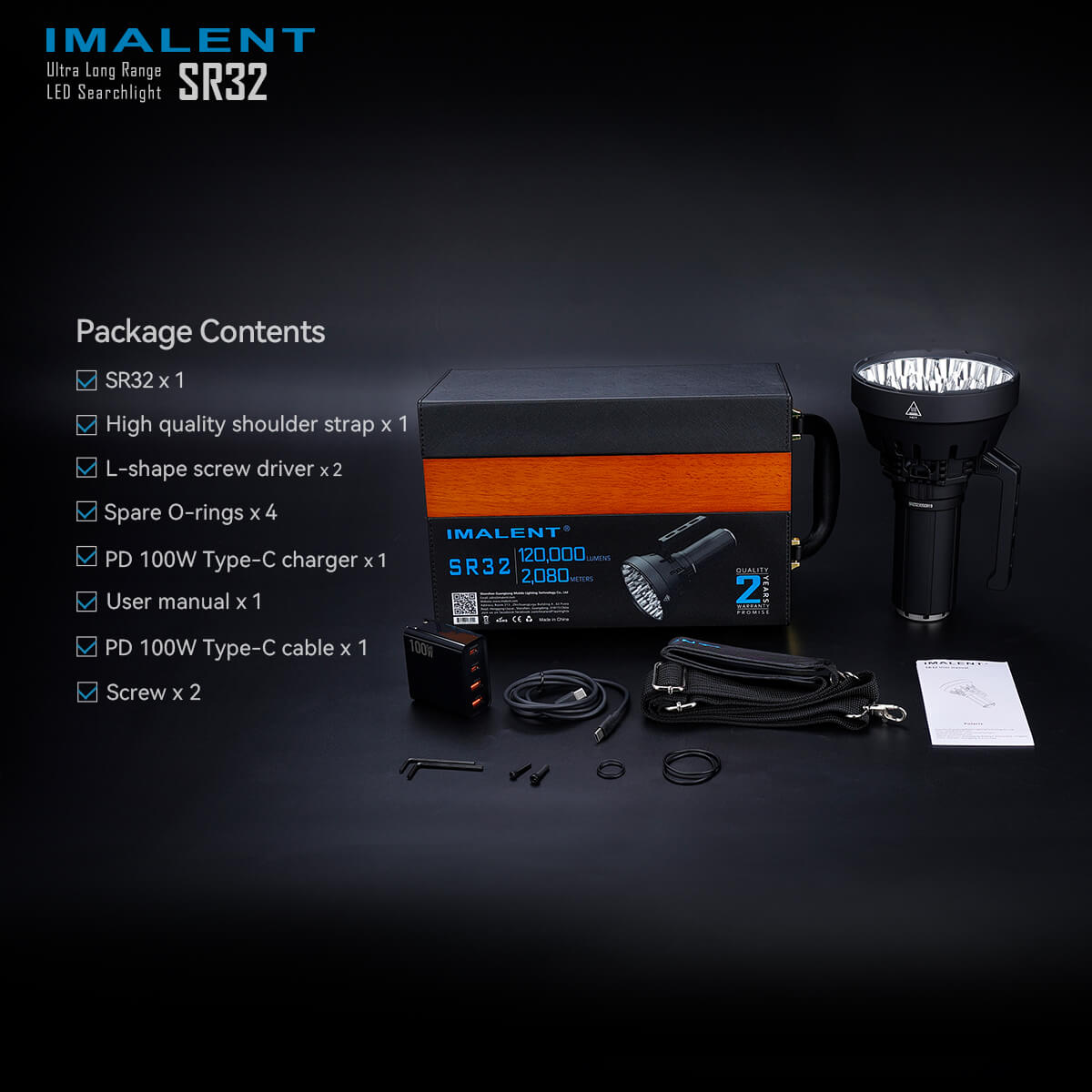 IMALENT SR32 Longest Throw Flashlight - IMALENT LED Flashlight